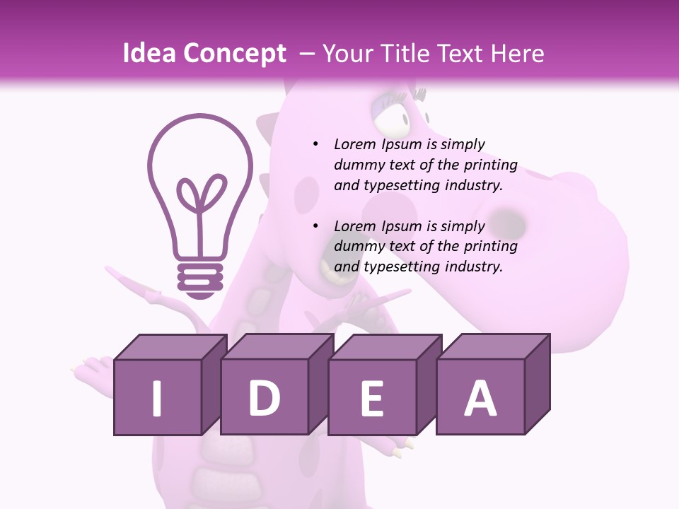 Athlete Wild Cartoon PowerPoint Template