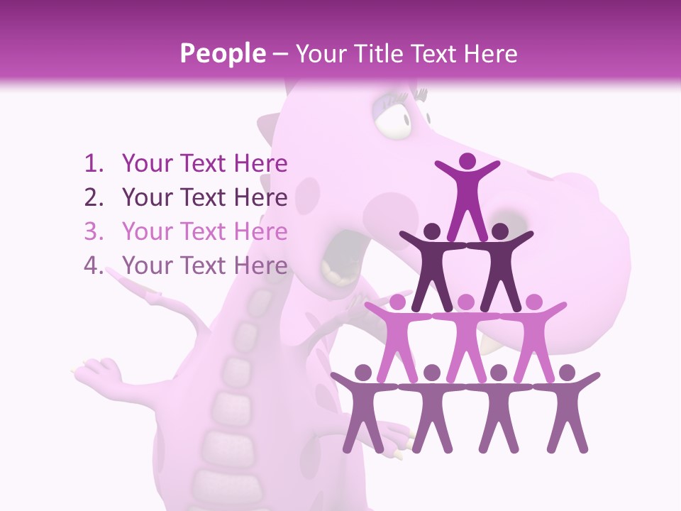 Athlete Wild Cartoon PowerPoint Template