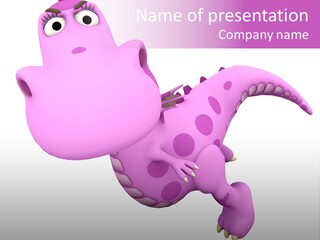 Purple Fly Funky PowerPoint Template