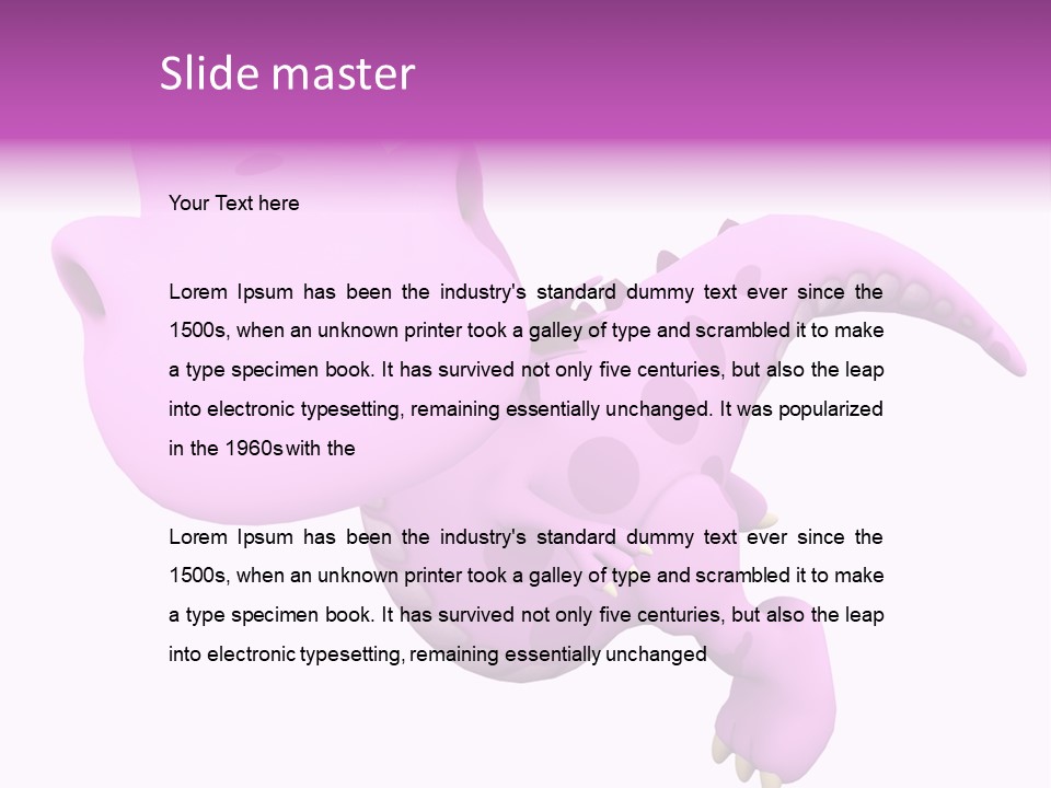 Purple Fly Funky PowerPoint Template