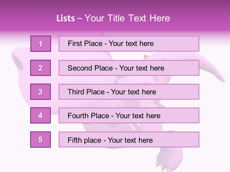 Purple Fly Funky PowerPoint Template