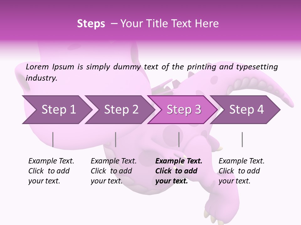 Purple Fly Funky PowerPoint Template
