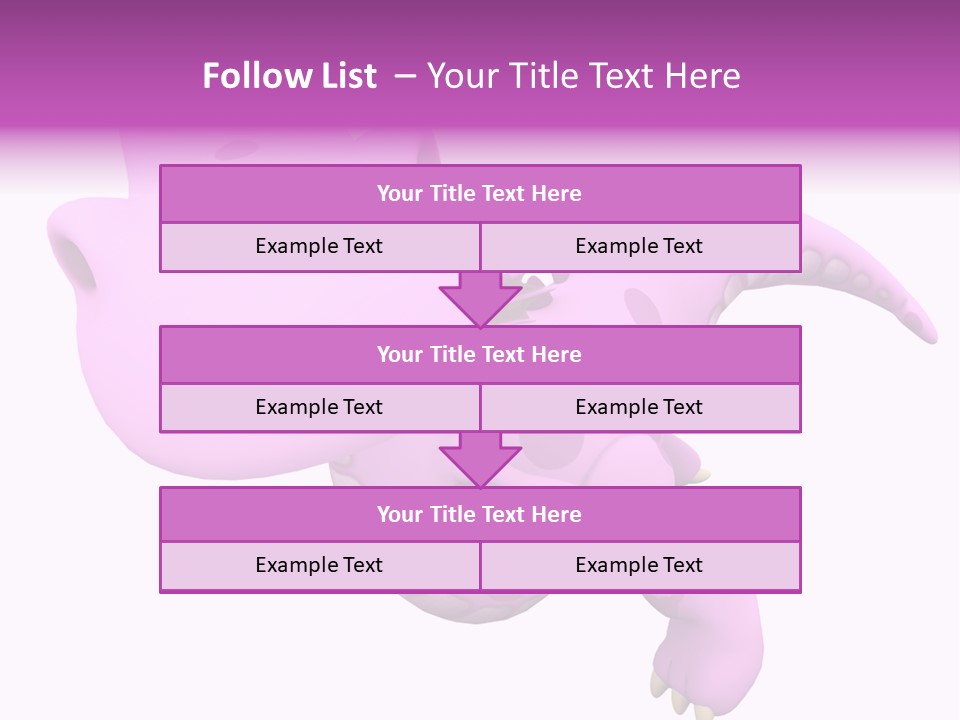 Purple Fly Funky PowerPoint Template