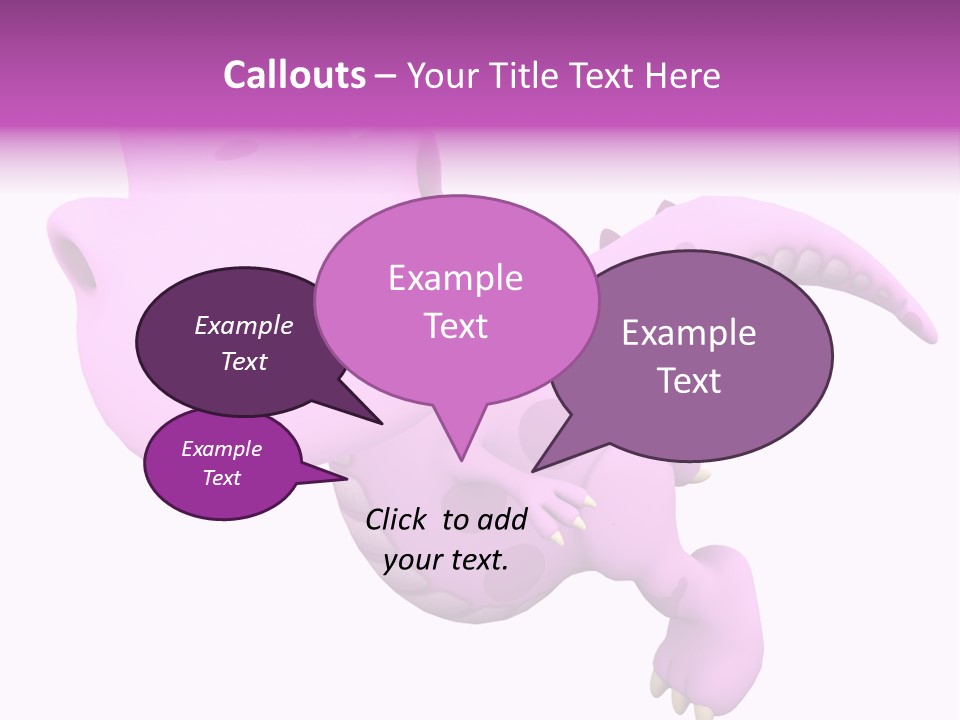 Purple Fly Funky PowerPoint Template