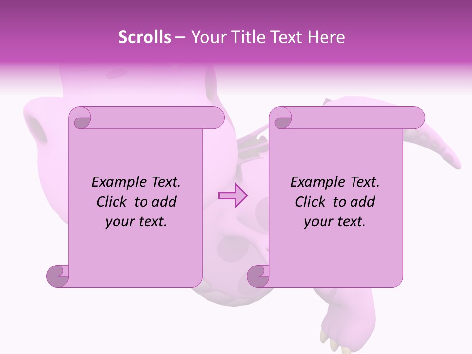 Purple Fly Funky PowerPoint Template