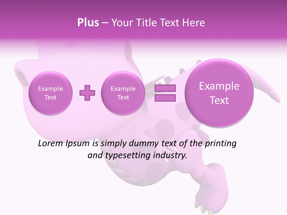 Purple Fly Funky PowerPoint Template
