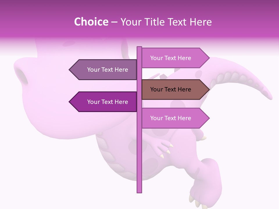 Purple Fly Funky PowerPoint Template