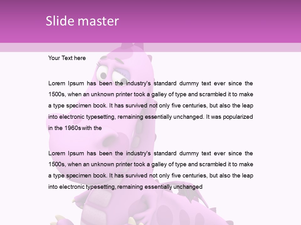 Isolated Tail Abstract PowerPoint Template