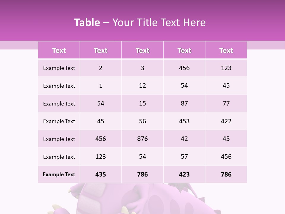 Isolated Tail Abstract PowerPoint Template