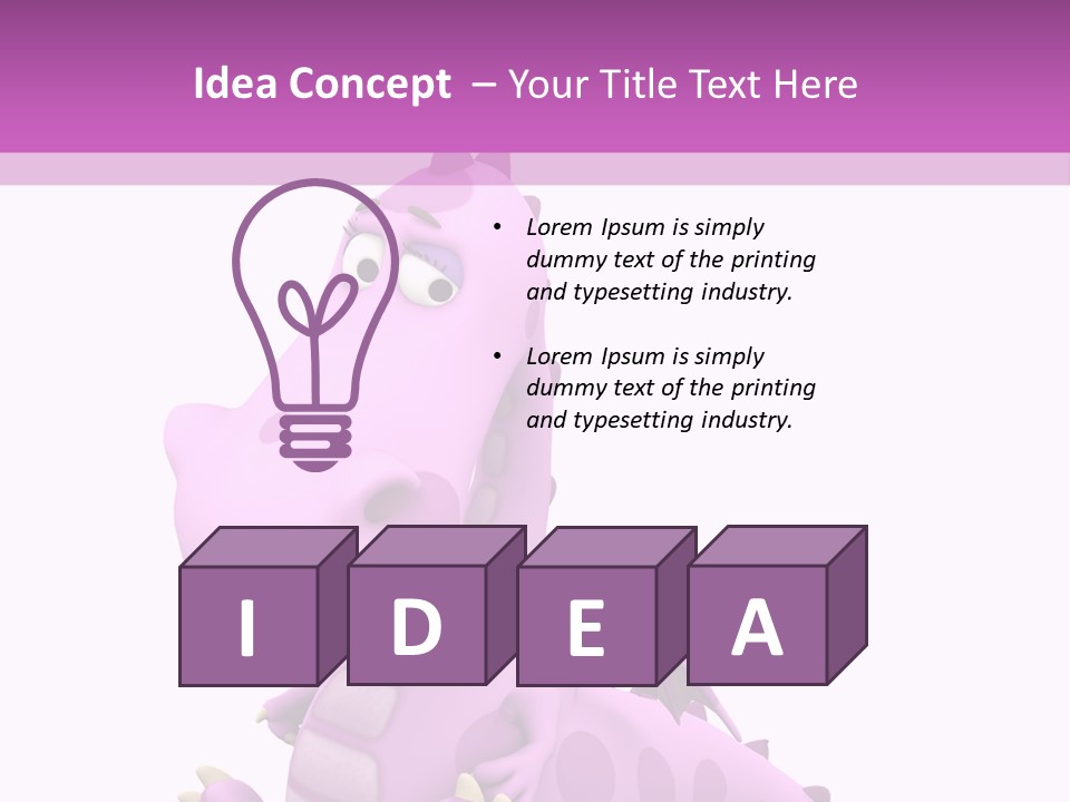 Isolated Tail Abstract PowerPoint Template