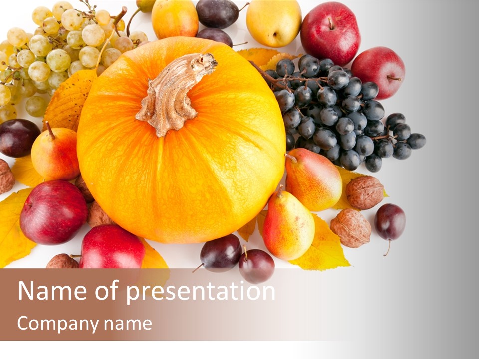 Thanksgiving Horizontal Ripe PowerPoint Template