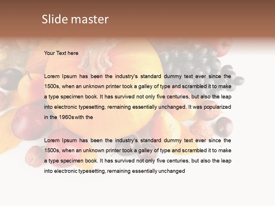 Thanksgiving Horizontal Ripe PowerPoint Template