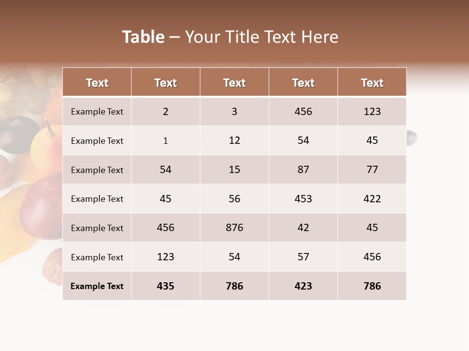 Thanksgiving Horizontal Ripe PowerPoint Template