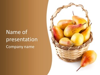 Composition Still Life Healthy PowerPoint Template