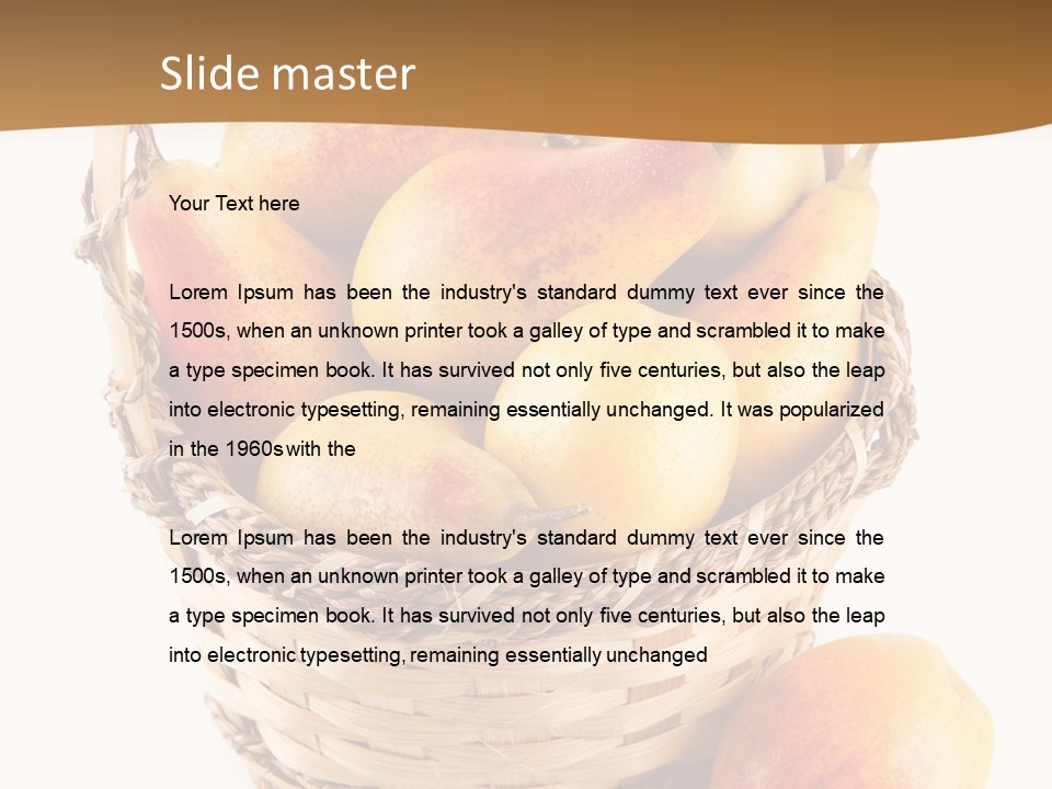 Composition Still Life Healthy PowerPoint Template