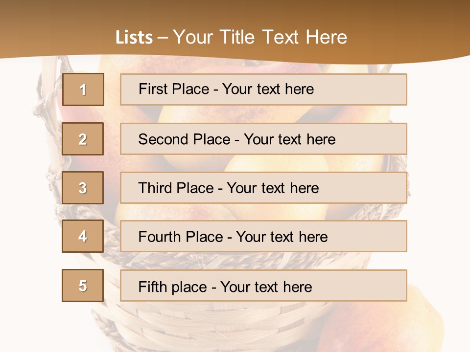 Composition Still Life Healthy PowerPoint Template