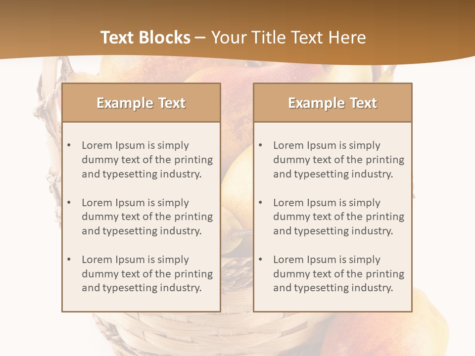 Composition Still Life Healthy PowerPoint Template