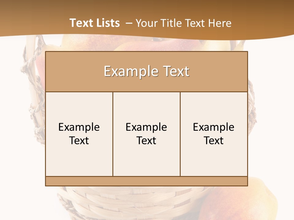 Composition Still Life Healthy PowerPoint Template