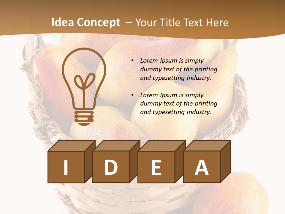 Composition Still Life Healthy PowerPoint Template