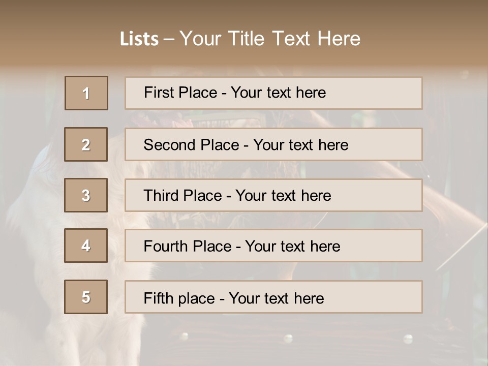 Red Breed Pursuit PowerPoint Template