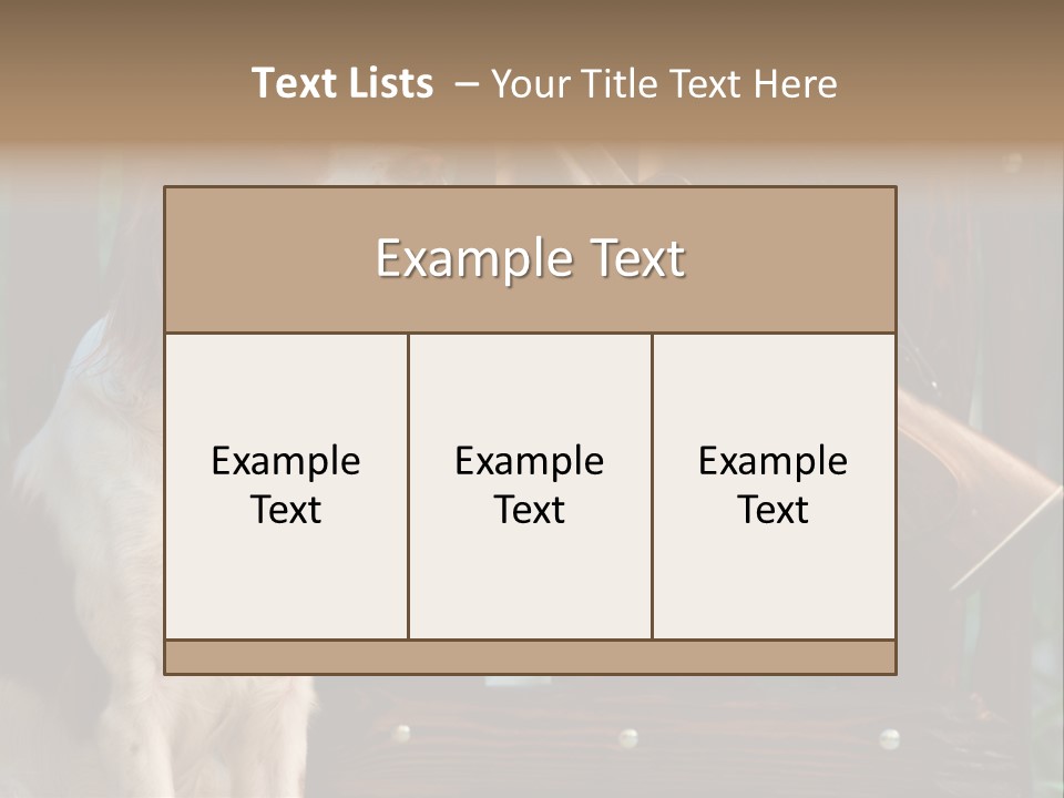Red Breed Pursuit PowerPoint Template