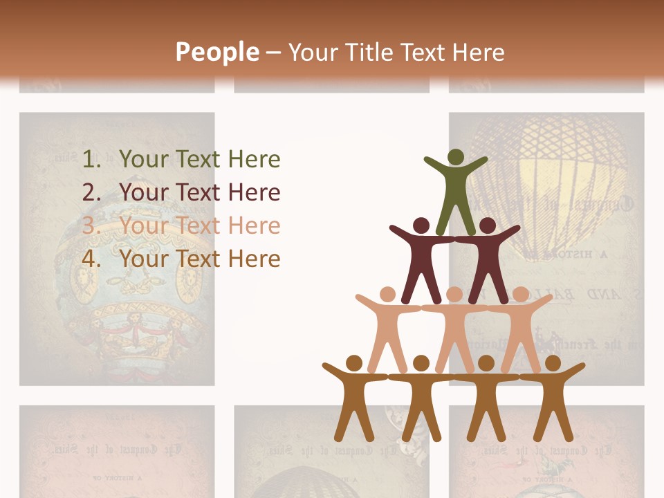 Grunge Pink Collage PowerPoint Template