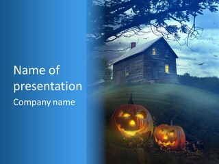 Darkness Autumnal Design PowerPoint Template