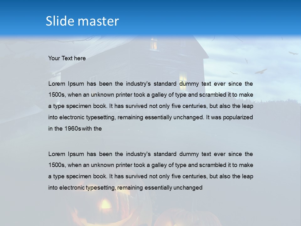Darkness Autumnal Design PowerPoint Template