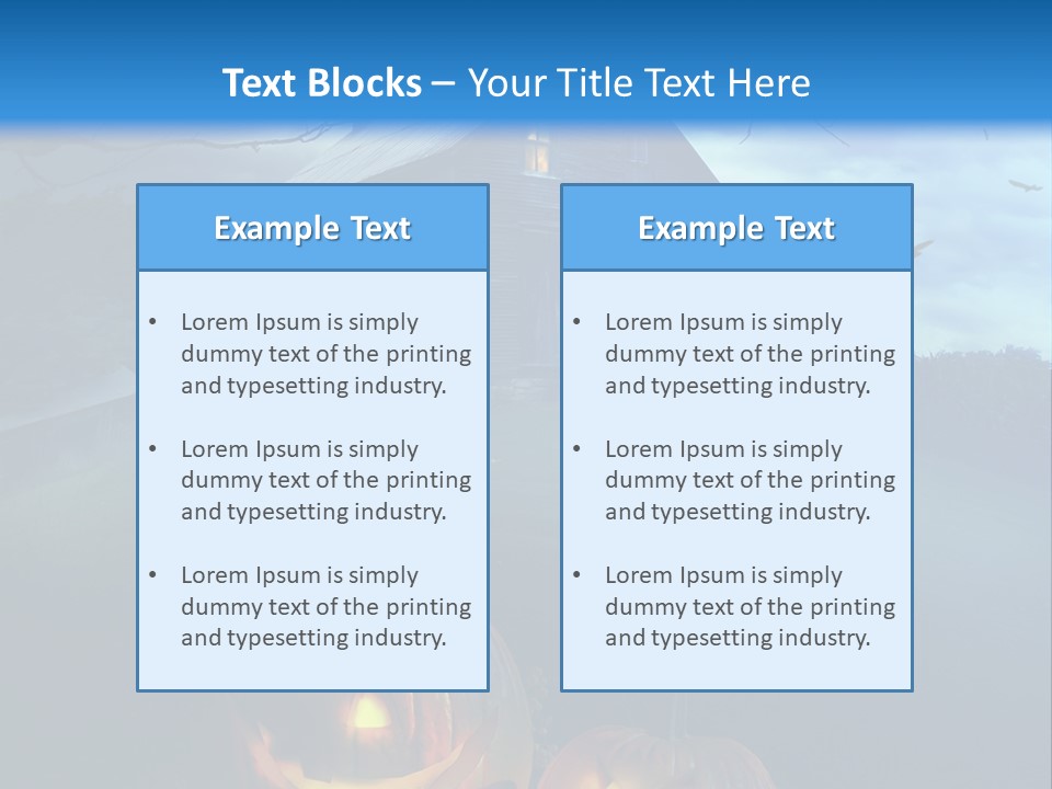 Darkness Autumnal Design PowerPoint Template