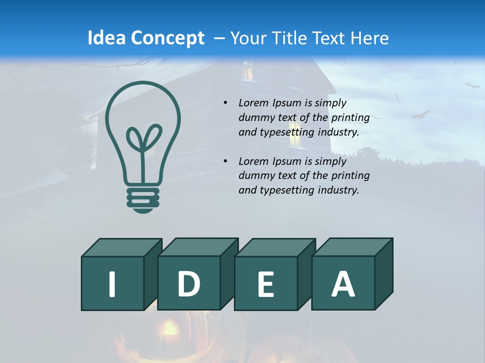 Darkness Autumnal Design PowerPoint Template