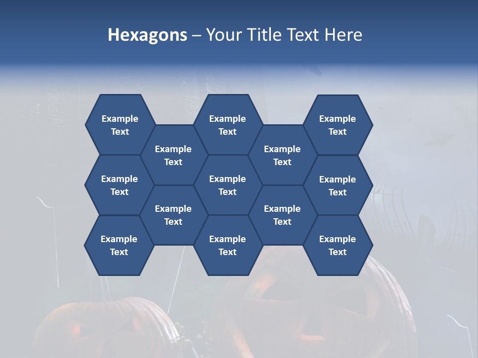 Black Evening Graveyard PowerPoint Template