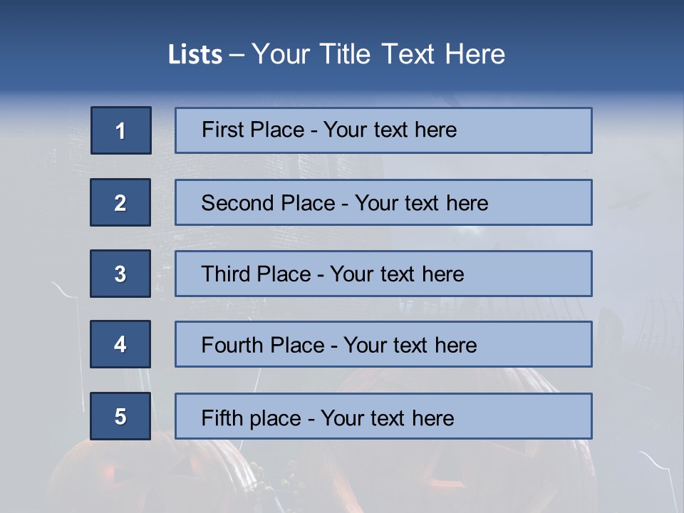 Black Evening Graveyard PowerPoint Template