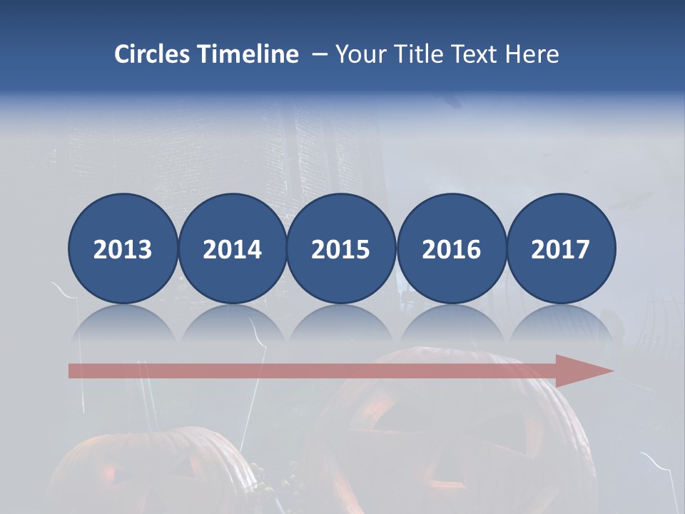 Black Evening Graveyard PowerPoint Template