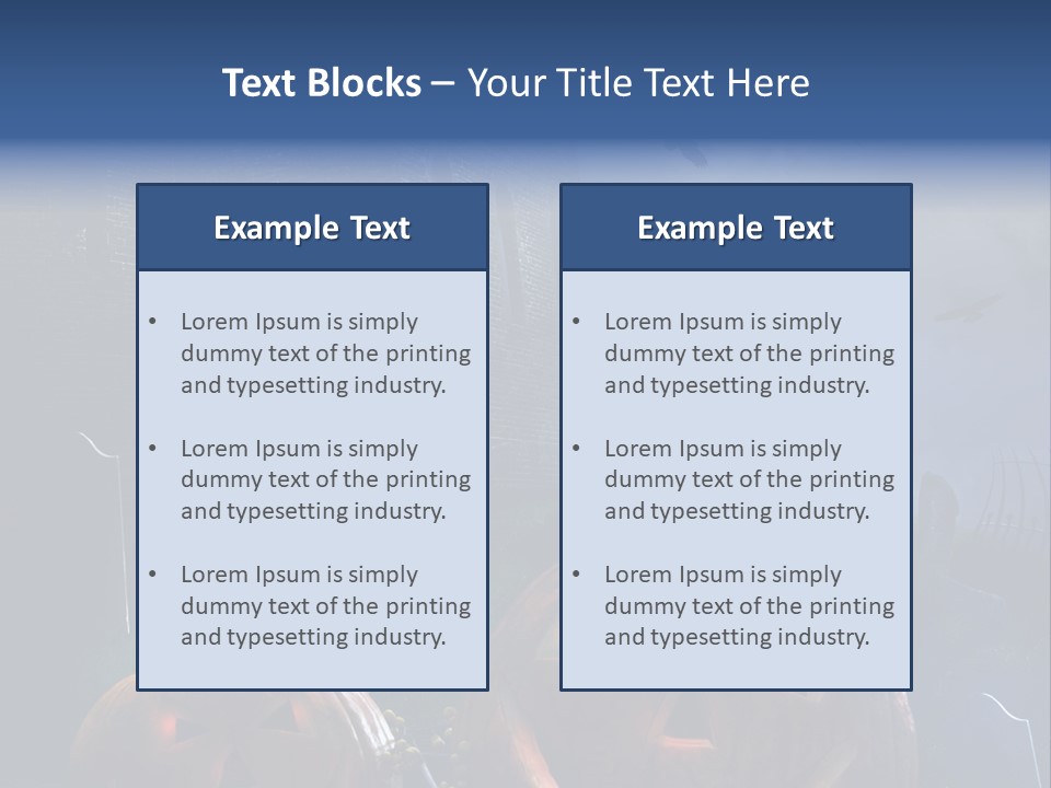 Black Evening Graveyard PowerPoint Template