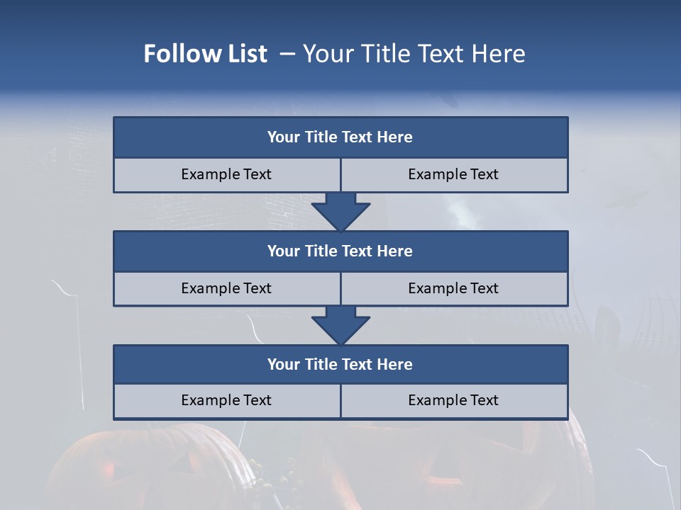 Black Evening Graveyard PowerPoint Template