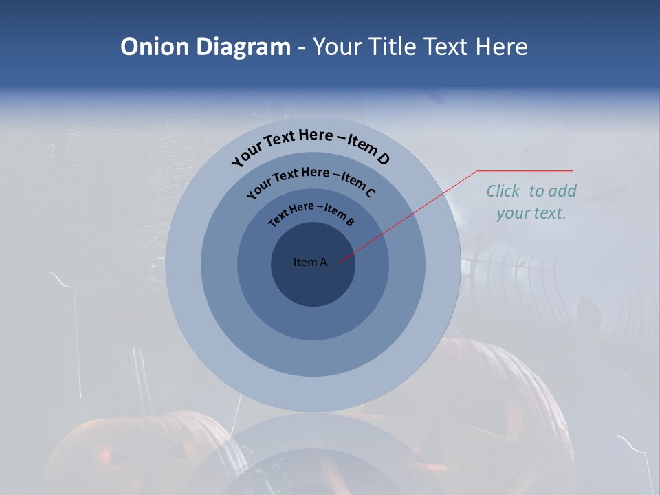 Black Evening Graveyard PowerPoint Template