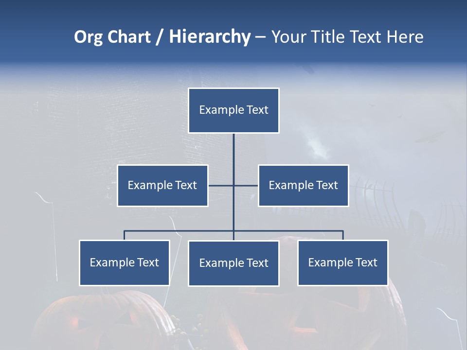 Black Evening Graveyard PowerPoint Template
