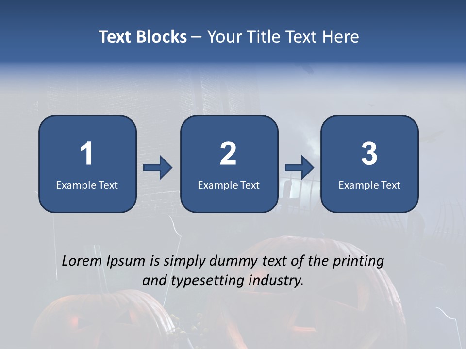 Black Evening Graveyard PowerPoint Template