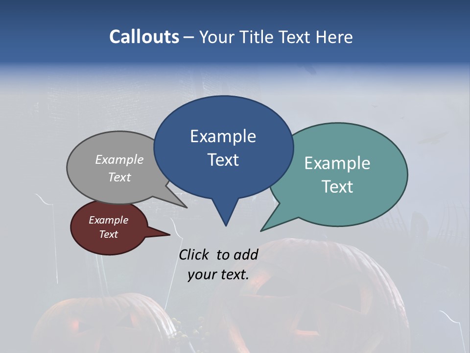 Black Evening Graveyard PowerPoint Template