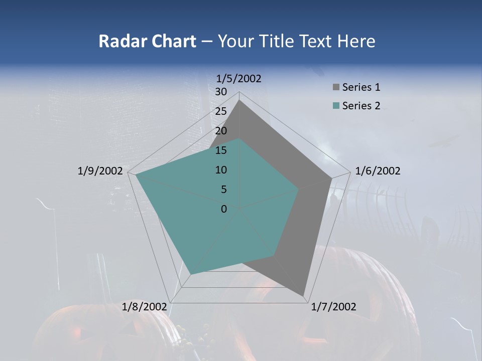 Black Evening Graveyard PowerPoint Template