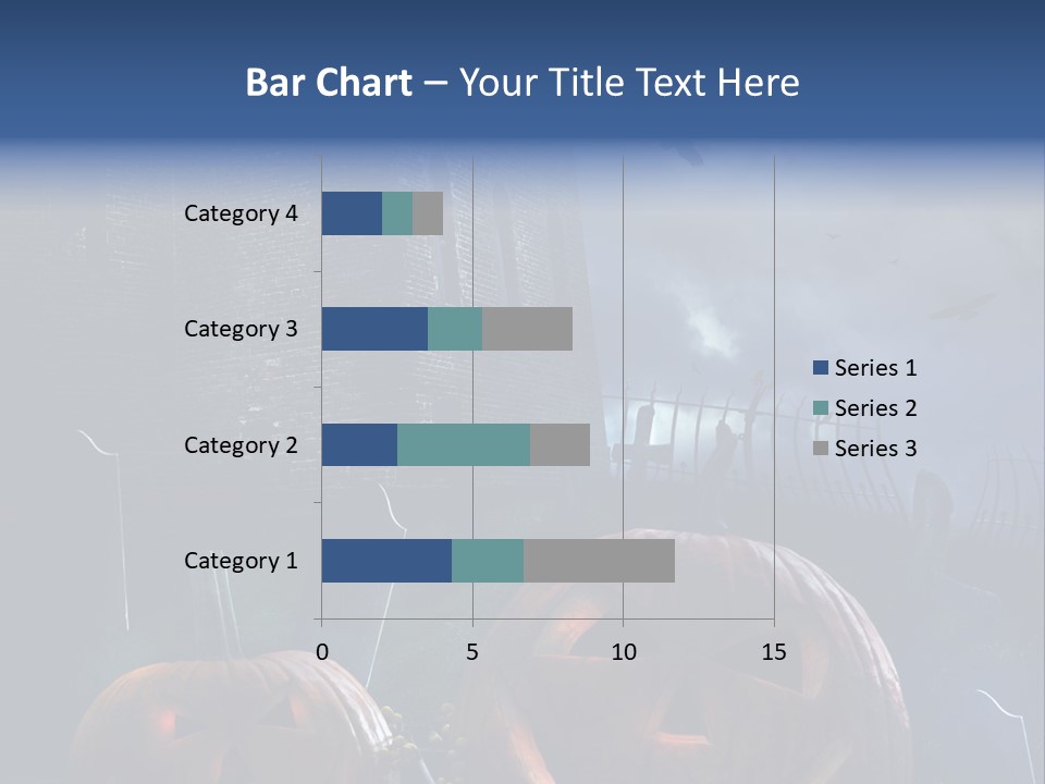 Black Evening Graveyard PowerPoint Template