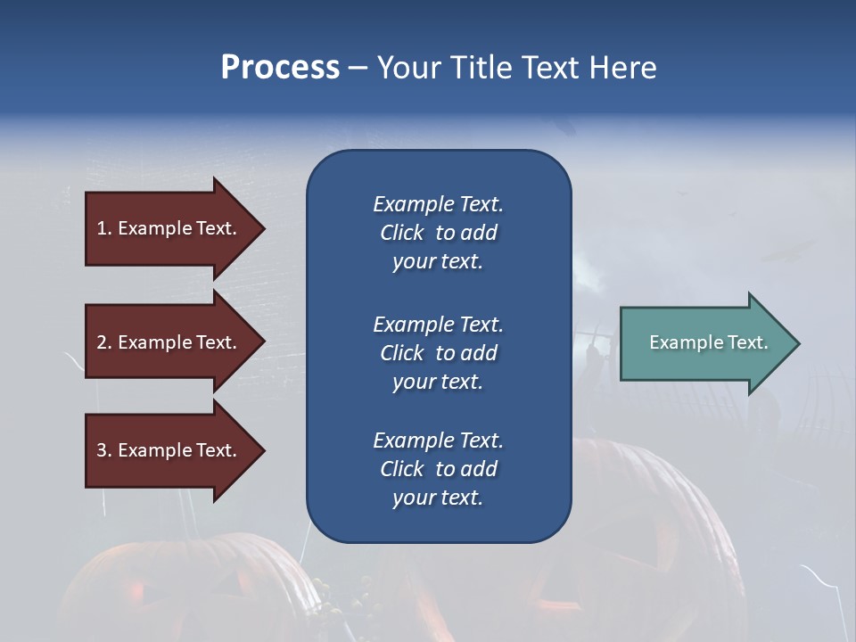 Black Evening Graveyard PowerPoint Template