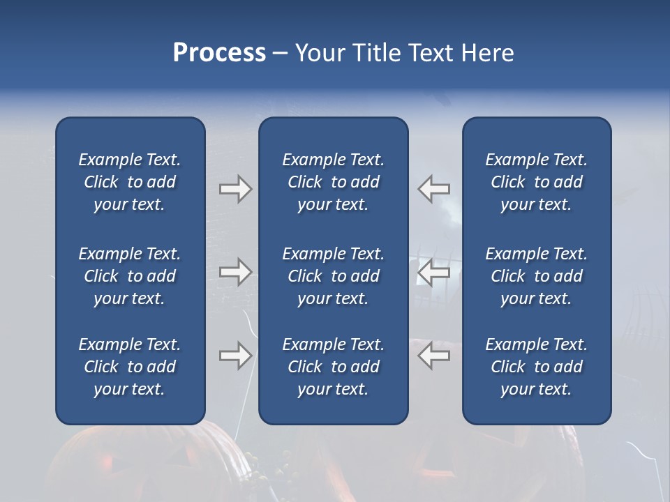 Black Evening Graveyard PowerPoint Template