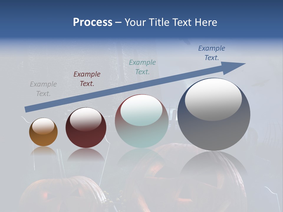 Black Evening Graveyard PowerPoint Template