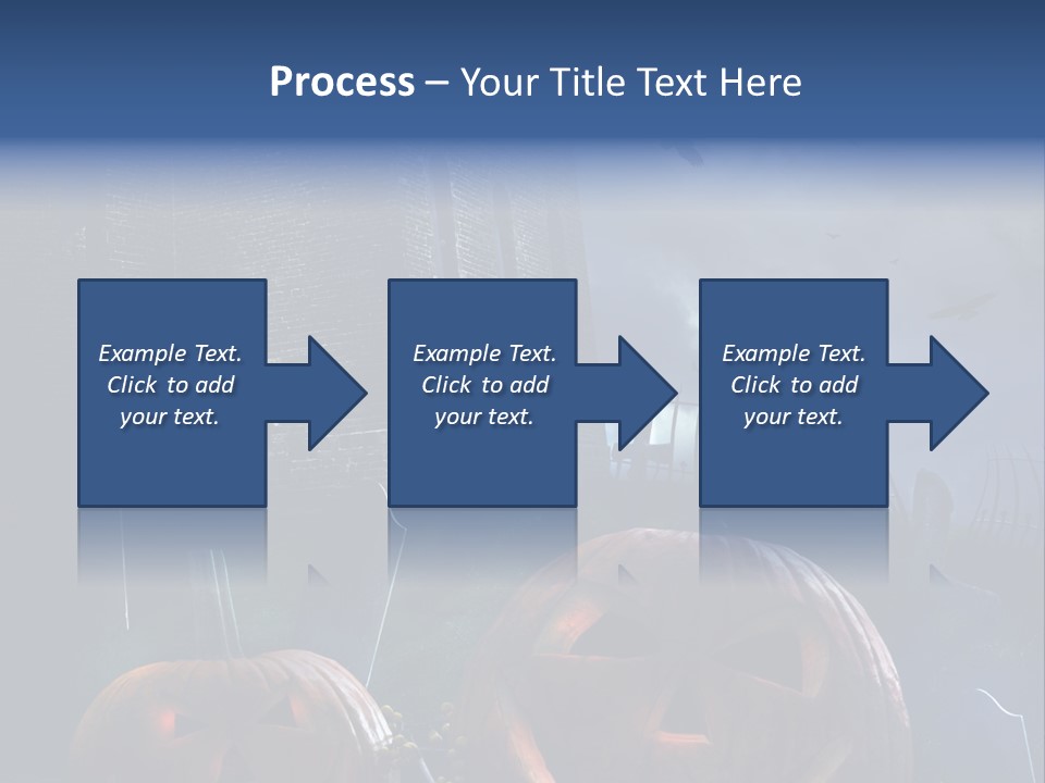 Black Evening Graveyard PowerPoint Template