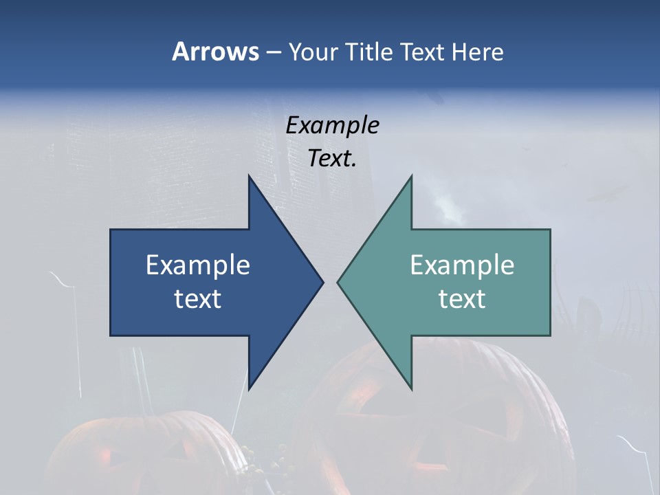Black Evening Graveyard PowerPoint Template