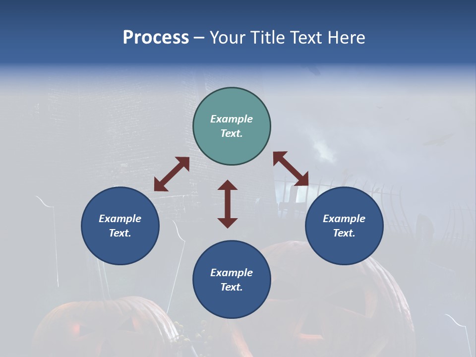 Black Evening Graveyard PowerPoint Template