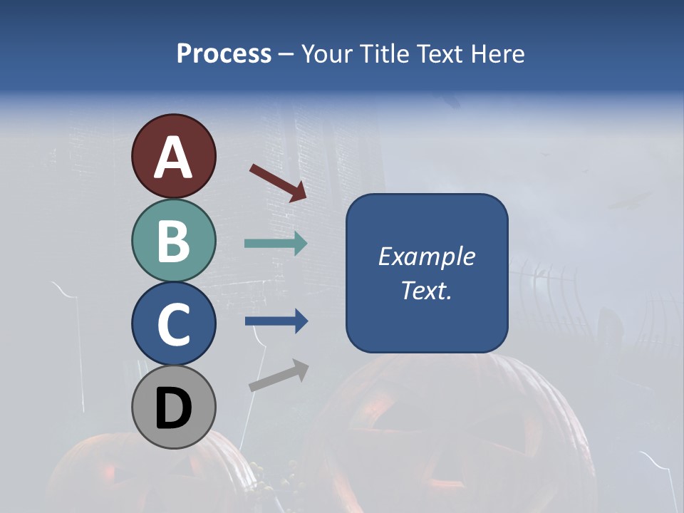 Black Evening Graveyard PowerPoint Template