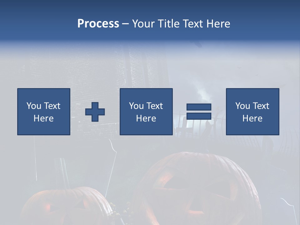 Black Evening Graveyard PowerPoint Template