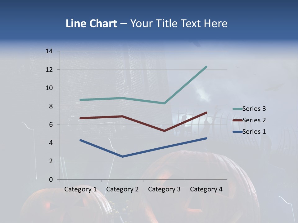 Black Evening Graveyard PowerPoint Template
